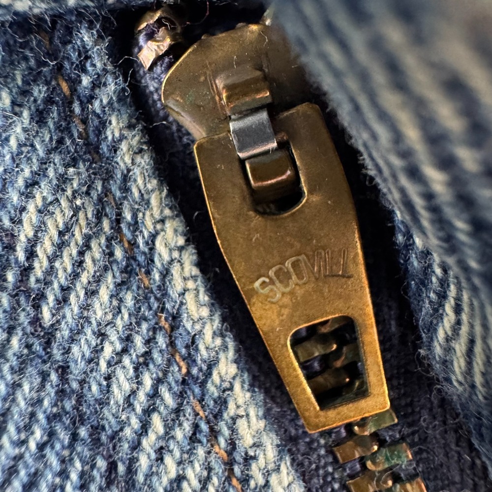 Vintage 70s Jeans Mens (Fits 34x29) Blue Denim Faded Bootcut Scoville Zip USA - Picture 6 of 16